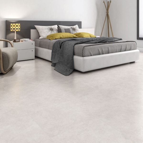 Cadiz Ivory Stone Effect Matt Porcelain Floor Tile   450mm x 450mm 