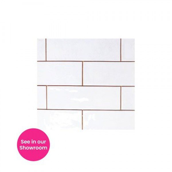 Luna White Gloss Ceramic Wall Tile Kitchen Wall Tiles