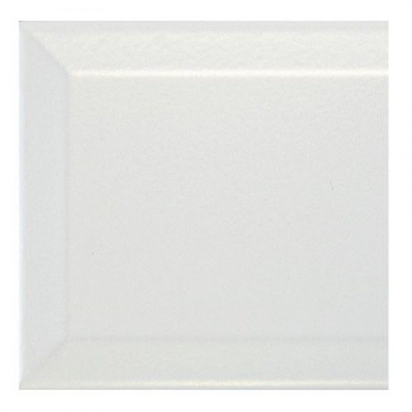 Metro Underground Bevelled Matt White Ceramic Wall Tile Wall Tiles