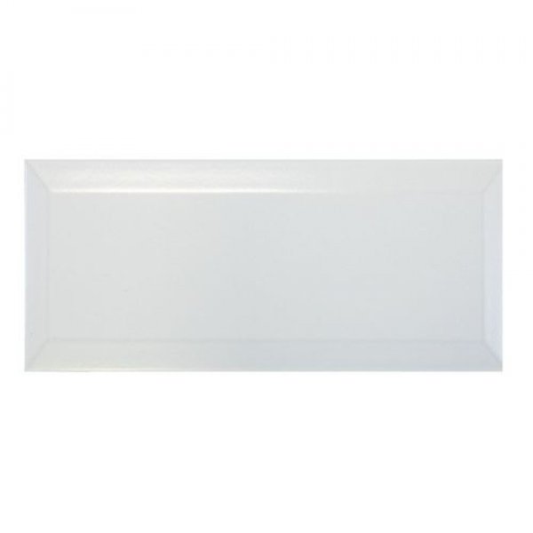 Metro Underground Bevelled Matt White Ceramic Wall Tile Wall Tiles