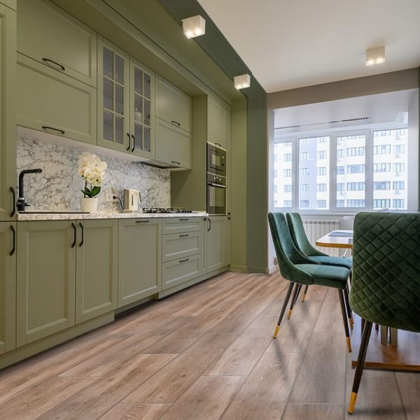 Spa Light Oak Soft Matt Wood Effect Porcelain Floor Tile - 225mm x 1195mm 